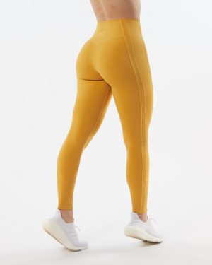 Alphalete Pulse Kinetic Donna Leggings Gialle | 79HRUFLEO