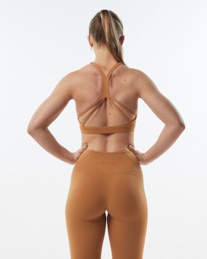 Alphalete Pulse Kinetic Donna Reggiseni Marroni | 19WGPJOSI