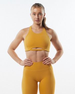 Alphalete Pulse Surge Donna Reggiseni Gialle | 46EXDAFNU