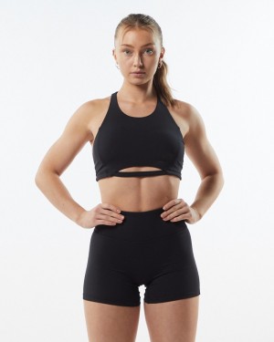 Alphalete Pulse Surge Donna Reggiseni Nere | 98NKBMUWG