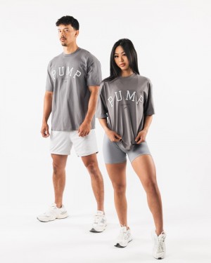 Alphalete Pump University Uomo Camicie Grigie | 51DVSFQWM