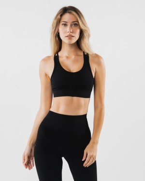 Alphalete Revival Donna Reggiseni Nere | 82HIOMGPW