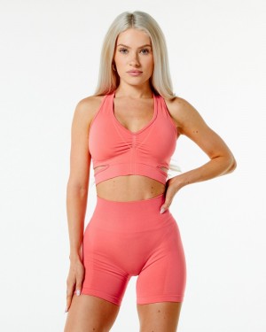 Alphalete Stratus Donna Reggiseni Rosa | 81RUYNFEX