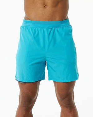 Alphalete Studio 6" Uomo Pantaloncini Blu | 76OXIFSGP