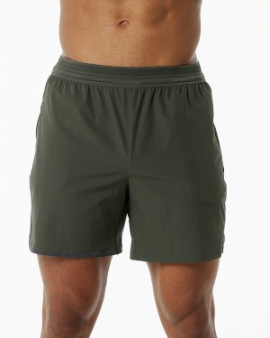 Alphalete Studio 6" Uomo Pantaloncini Verde Oliva | 56VXHLNRQ