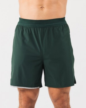 Alphalete Studio 6" Uomo Pantaloncini Verdi | 63AOLQEIB