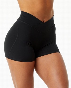 Alphalete Surface Power 5" Donna Pantaloncini Nere | 62EIXBYAL