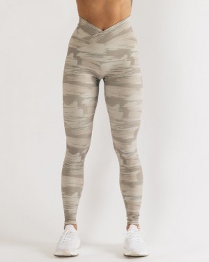 Alphalete Surface Power Donna Leggings Camouflage | 27IXZNQPM