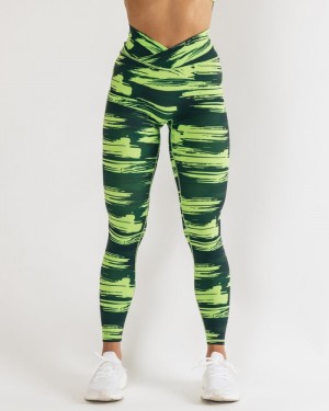 Alphalete Surface Power Donna Leggings Camouflage | 50VOKPGQN