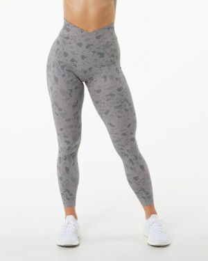 Alphalete Surface Power Donna Leggings Grigie | 83WQGKUMD