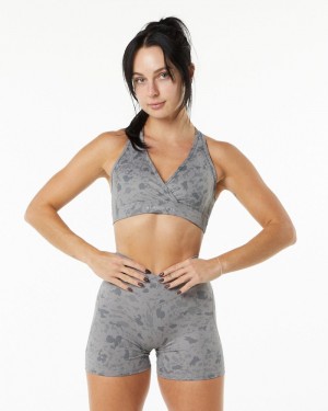 Alphalete Surface Wrap Donna Reggiseni Grigie | 76PSKEDBX