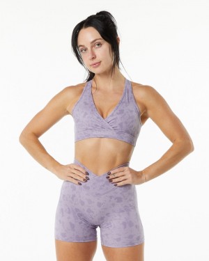 Alphalete Surface Wrap Donna Reggiseni Viola | 63CEWTKIX