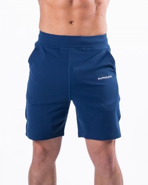 Alphalete Trace 8" Uomo Pantaloncini Blu | 81NLZAVHE