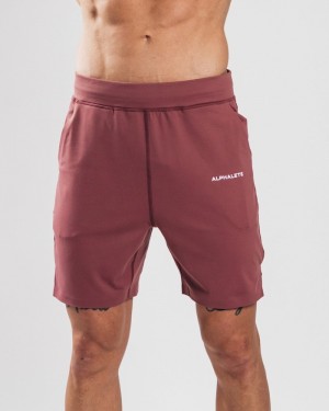 Alphalete Trace 8" Uomo Pantaloncini Viola | 40WPEIKOH