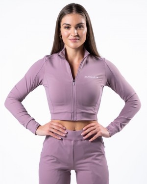 Alphalete Trace Donna Giacche Viola | 54UQVYTOH