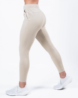 Alphalete Trace Donna Pantaloni Jogger Bianche | 03QLXHKZB