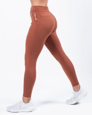 Alphalete Trace Donna Pantaloni Jogger Marroni | 49DUCHNQS
