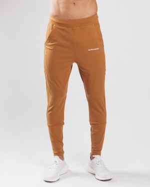 Alphalete Trace Uomo Pantaloni Jogger Marroni | 81MTLNJVD