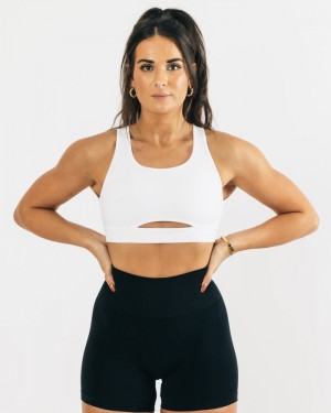 Alphalete Trinity Donna Reggiseni Bianche | 29FNSEKCG