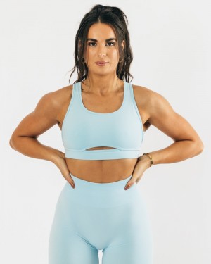 Alphalete Trinity Donna Reggiseni Blu | 52QYNJLAP