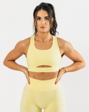 Alphalete Trinity Donna Reggiseni Gialle | 30HDYMXNA