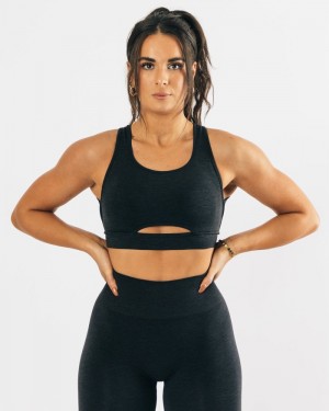 Alphalete Trinity Donna Reggiseni Nere | 59FUZLYON