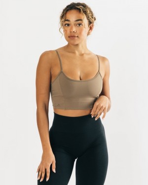 Alphalete Ultrasoft Allure Donna Canotta Verde Oliva | 24MABUXIE