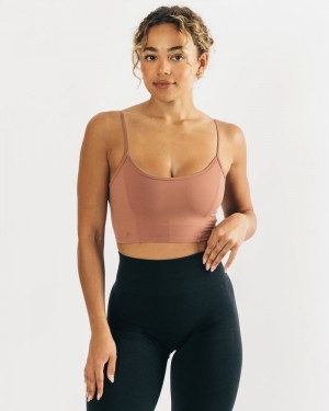 Alphalete Ultrasoft Allure Donna Canotta Rosa | 71XHMAVKO