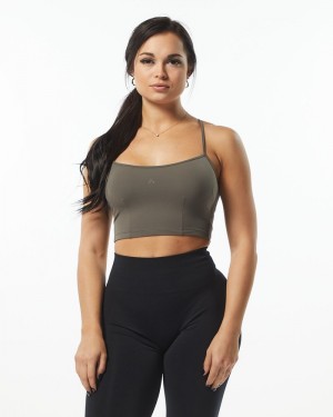 Alphalete Ultrasoft Camisole Donna Canotta Grigie | 70IBAHJGE