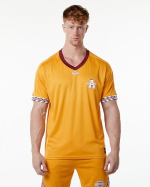 Alphalete Varsity NFL Jersey Uomo Camicie Gialle | 32RADLBFC