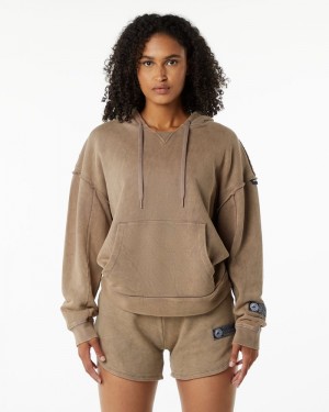 Alphalete Very Terry Donna Felpa Con Cappuccio Grigie | 64AHYCDZE
