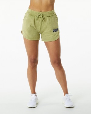 Alphalete Very Terry Donna Pantaloncini Verdi | 97JPFGYED