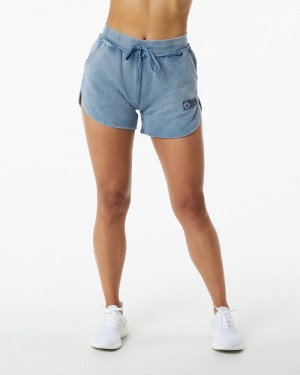 Alphalete Very Terry Donna Pantaloncini Blu | 53MLRKQFH