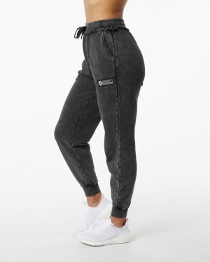 Alphalete Very Terry Donna Pantaloni Jogger Nere | 51OHKCGDZ