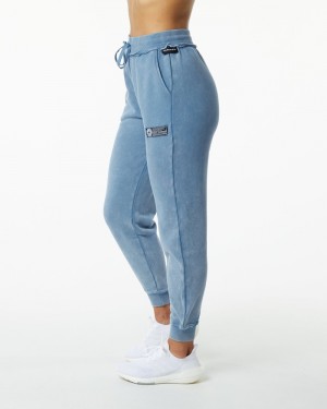 Alphalete Very Terry Donna Pantaloni Jogger Blu | 90GSIUBHC