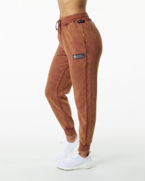 Alphalete Very Terry Donna Pantaloni Jogger Khaki | 29HPLZRSX