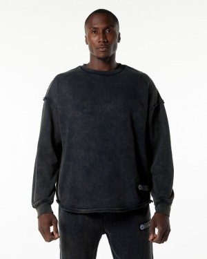 Alphalete Very Terry Pullover Uomo Felpa Nere | 43SEDITJN