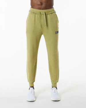 Alphalete Very Terry Uomo Pantaloni Jogger Verdi | 86SVITQFO