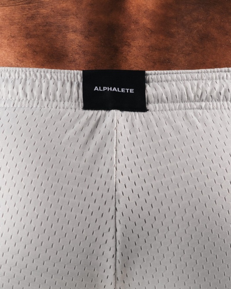 Alphalete AA Mesh 6” Uomo Pantaloncini Grigie | 92HONWULV