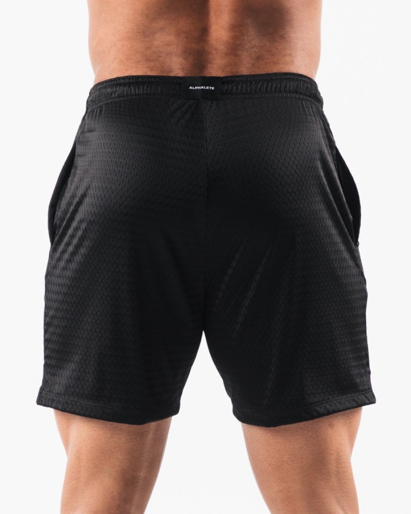 Alphalete AA Mesh 6” Uomo Pantaloncini Nere | 23BPECKNA