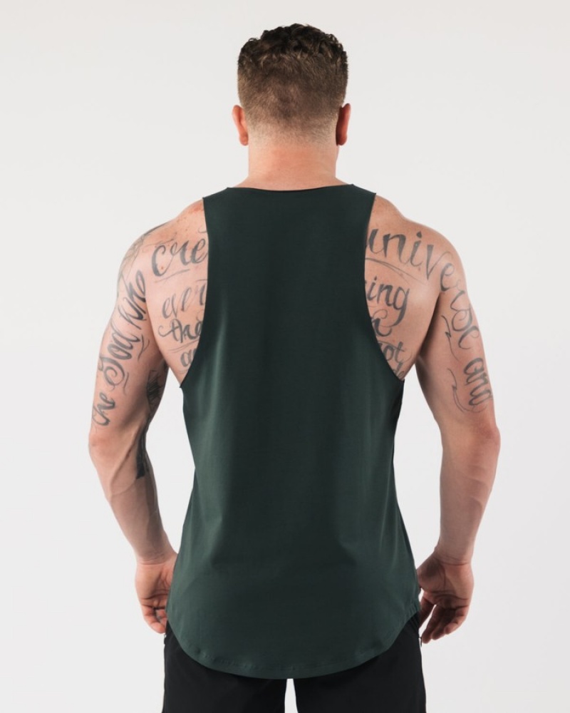 Alphalete AA Raw Cut Uomo Canotta Verdi | 16FUXGOYT