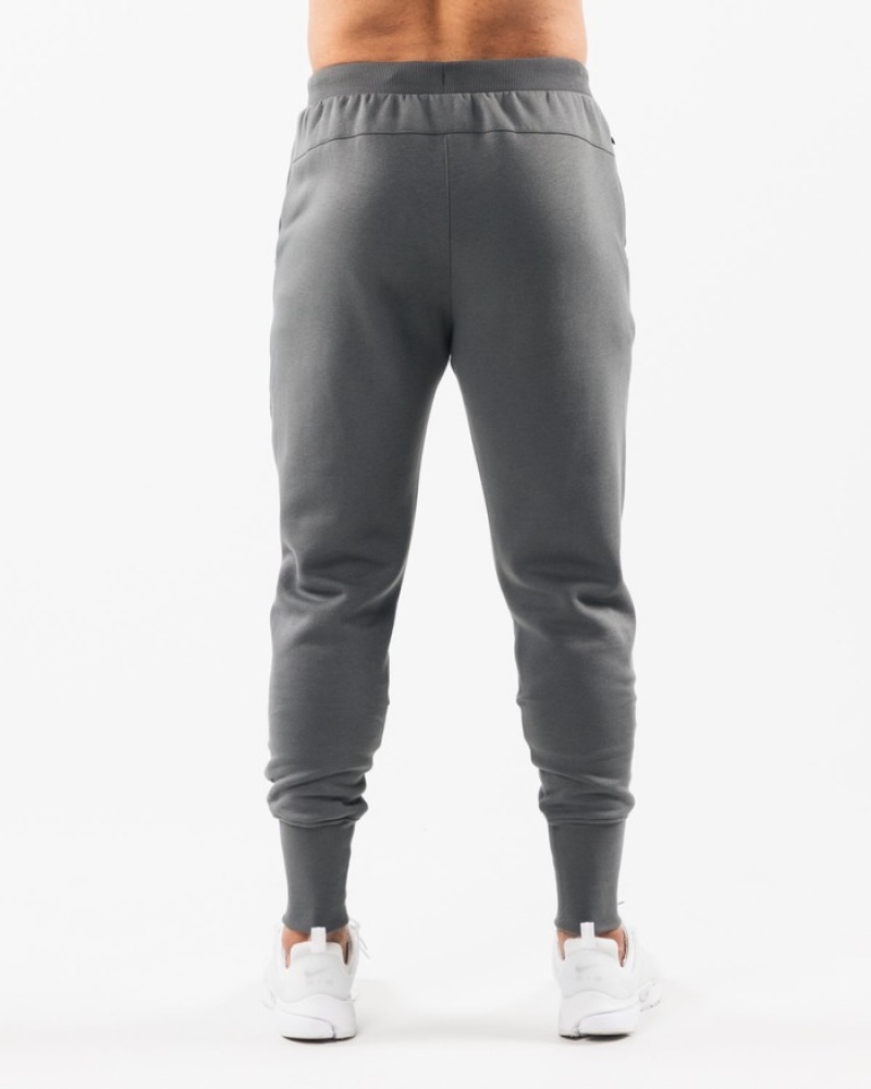 Alphalete Academy Club Uomo Pantaloni Jogger Grigie | 14SNMHZYT