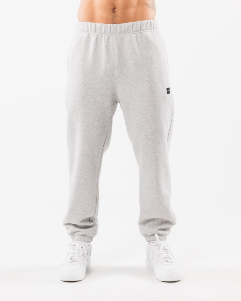 Alphalete Academy Relaxed Uomo Pantaloni Jogger Grigie | 58VUMAWGP