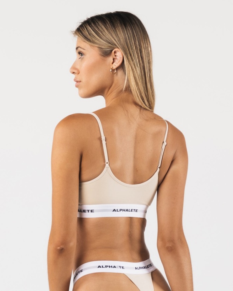 Alphalete Acute Camilette Donna Biancheria Intima Gialle Chiaro | 24WOUMDLX