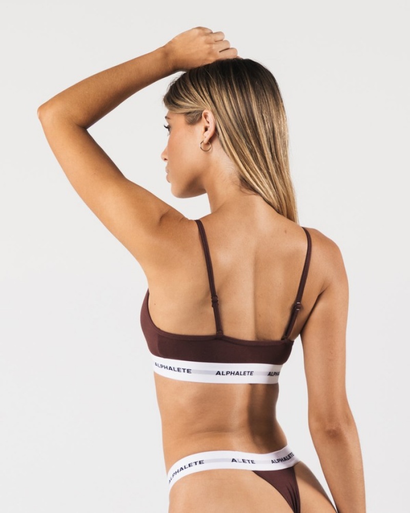 Alphalete Acutelette Donna Biancheria Intima Bordeaux | 95DHMUSLT