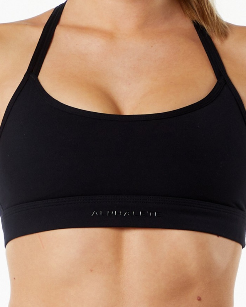 Alphalete Alphalux Tri Donna Reggiseni Nere | 83XJSIQFH