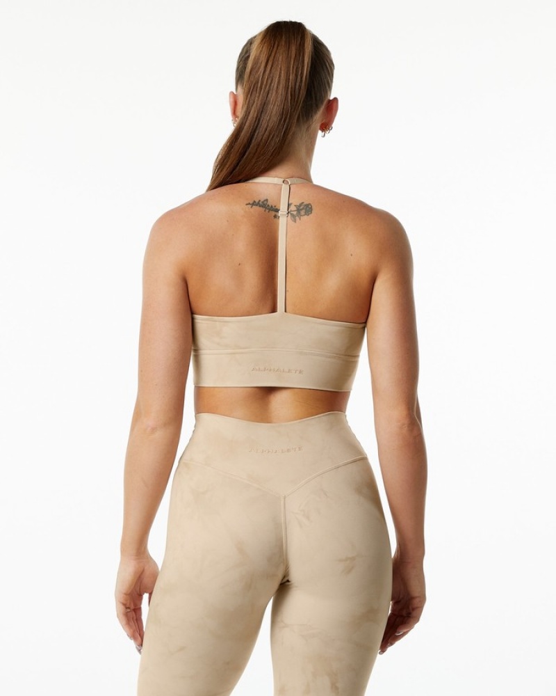 Alphalete Alphalux Wonder Donna Reggiseni Beige | 14XFUSRAN