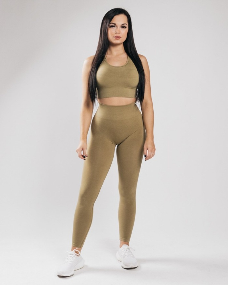 Alphalete Amplify Donna Leggings Oro | 06JZFKYRD