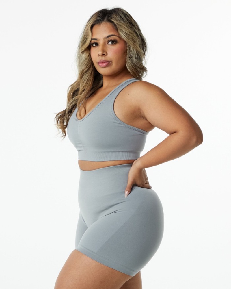 Alphalete Amplify Donna Reggiseni Grigie | 47DOYRGHM