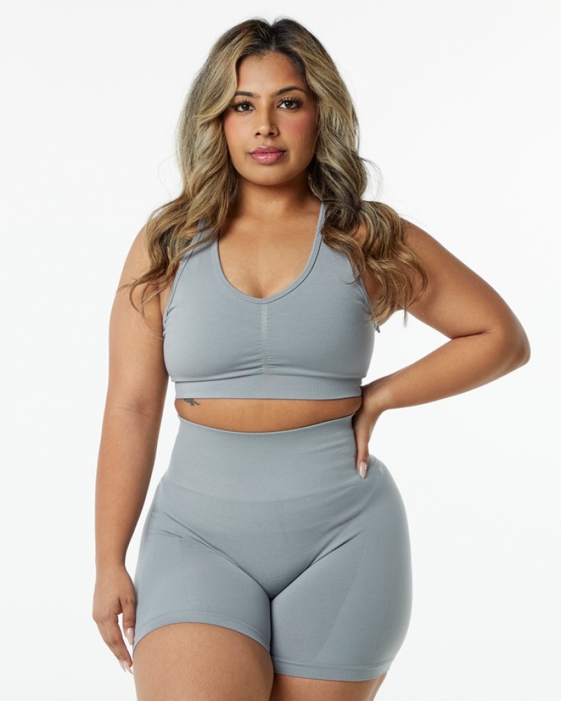 Alphalete Amplify Donna Reggiseni Grigie | 47DOYRGHM